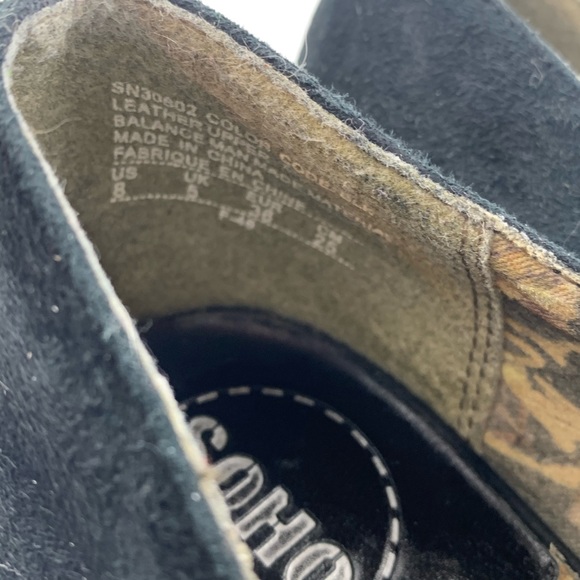 SOHO LAB Black Suede Peep Toe Heels Pinup Sz 8 - Picture 7 of 7